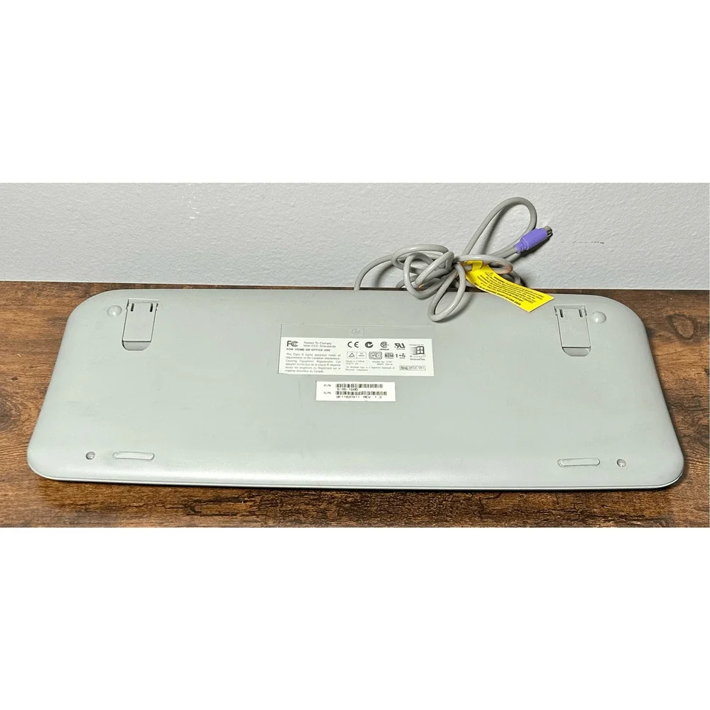 Vintage HP 5185-1596 Internet / Multi-Media Keyboard PS/2 Slim Gray